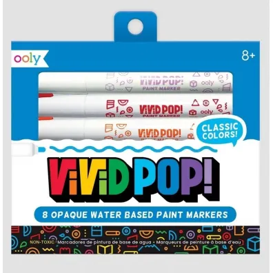 Ooly Markery Akrylowe Vivid Pop! Klasyczne Kolory 8 szt.