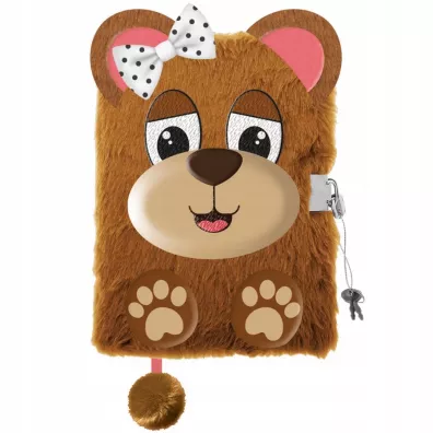 Pami�tnik z k��dk� 3d w�ochacz A5 my little friend bear 96 kartek