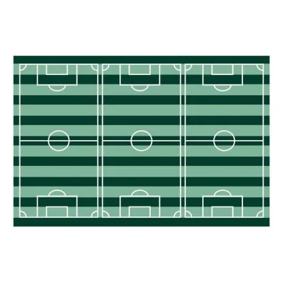 PartyDeco Obrus Boisko pi�karskie 120x180cm mix