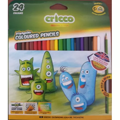 Cricco Kredki tr�jk�tne 24 szt.