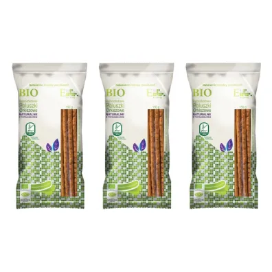 Paluszki Bio Paluszki orkiszowe pe�noziarniste naturalne z topinamburem Zestaw 3 x 150 g Bio