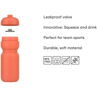 Mepal Bidon sportowy Squeeze Active Graphite Black 103001041800 600 ml