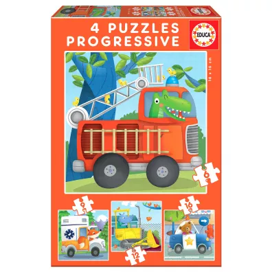Puzzle 4w1 Patrol ratunkowy Educa