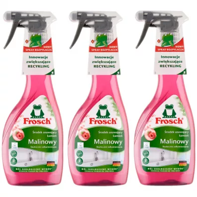 Frosch rodek usuwajcy kamie malinowy Zestaw 3 x 500 ml