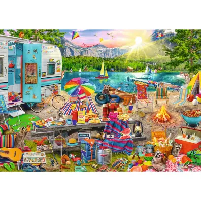 Puzzle Hidden Shapes 1003 el. Wycieczka kamperem Trefl