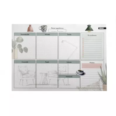 Beniamin Planer B4 Tablo + naklejki Interior