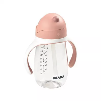 Beaba Butelka-kubek niekapek tritanowa ze somk Old pink 300 ml