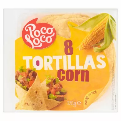 Poco Loco Tortilla kukurydziana Corn 20cm 8 szt.
