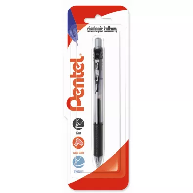 Pentel Cienkopis kulkowy EnerGel BLN105 czarny 0.5mm