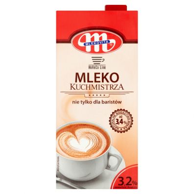 Mlekovita Mleko kuchmistrza barista UHT 3,2% 1 l