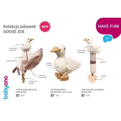 Babyono Przytulanka kocyk Goose Zoe