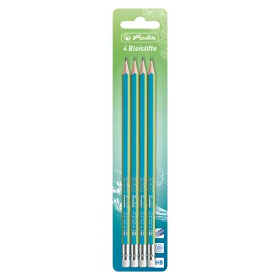 Herlitz O��wek z gumk� HB Greenline 4 szt.