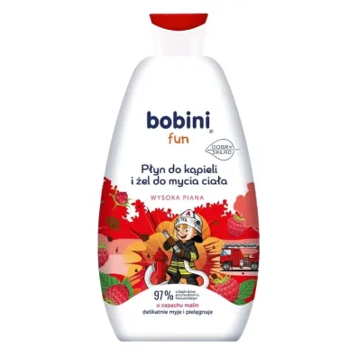 Bobini Fun P�yn do k�pieli i mycia cia�a Malina 500 ml