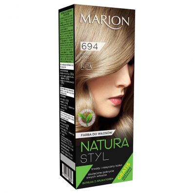 Marion Natura Styl Color farba do wosw 694 Popielaty Blond 80ml + odywka 90 ml