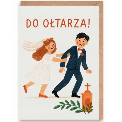 Cardie Kartka �lubna Go��bie, eko koperta