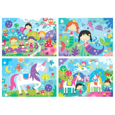 Puzzle 4w1 Bajkowy wiat Educa