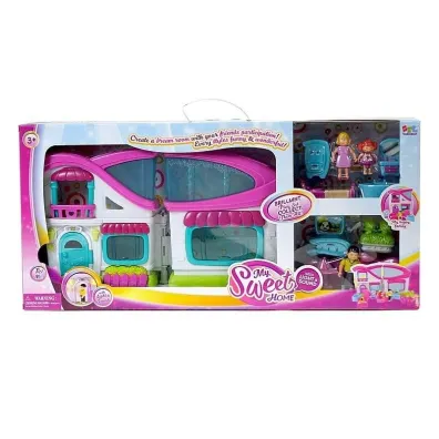 Domek z figurkami i meblami �wiat�o d�wi�k