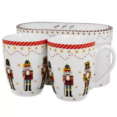 Duo Sp. z o.o. Komplet kubkw Christmas Nutcracker 2 x 360 ml