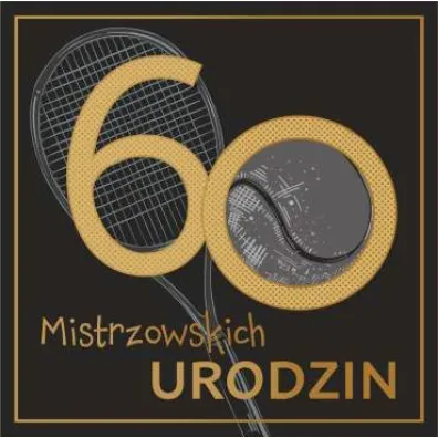 Art Nuvo Karnet kwadrat 60 urodziny m�skie CF-04