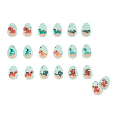 Memory drewniane Dinozaury 20 element�w 2+ Janod