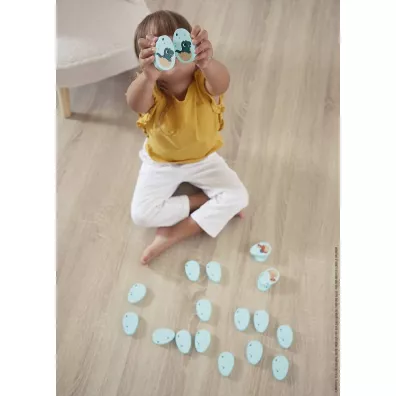Memory drewniane Dinozaury 20 element�w 2+ Janod