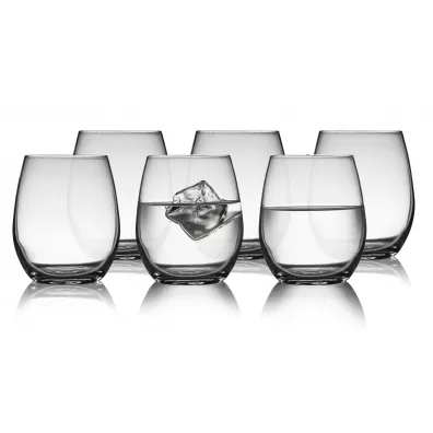 Lyngby Glas Szklanki do wody Juvel 916257 6 x 390 ml