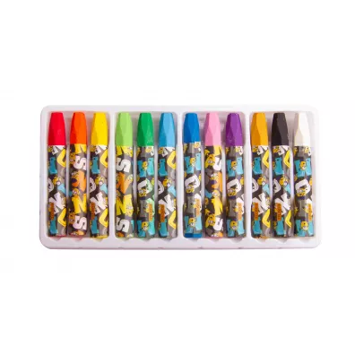 Beniamin Kredki pastelowe Jumbo Minionki 12 szt.