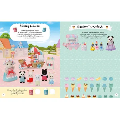 Sylvanian Families. Dzie� w Parku Rozrywki Sylvanian. Ksi��ka z naklejkami