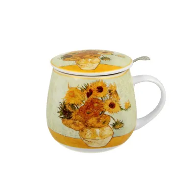 Duo Sp. z o.o. Kubek z zaparzaczem Van Gogh Sunflowers 430 ml