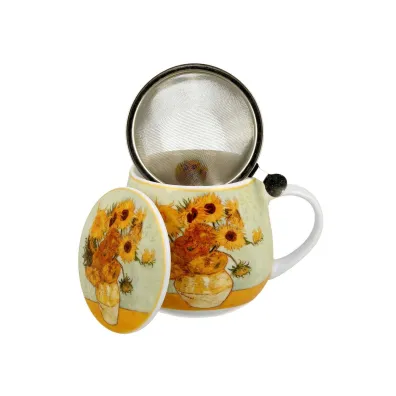 Duo Sp. z o.o. Kubek z zaparzaczem Van Gogh Sunflowers 430 ml