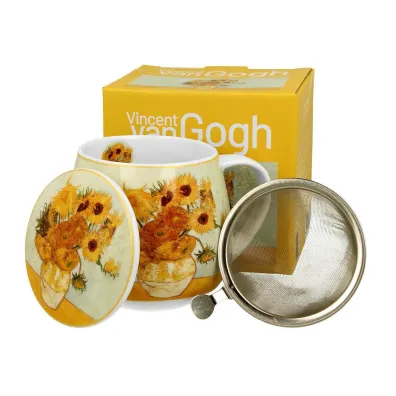 Duo Sp. z o.o. Kubek z zaparzaczem Van Gogh Sunflowers 430 ml