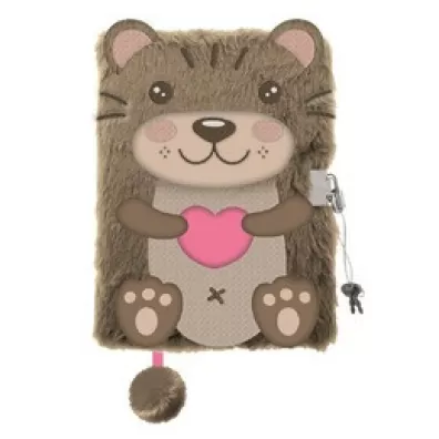 Pami�tnik A5 w�ochacz z k��dk� 3D My Little Friend, Otter 96 kartek