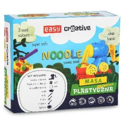 Masa plastyczna Makaron 3 kolory + akcesoria EASY Easy Stationery