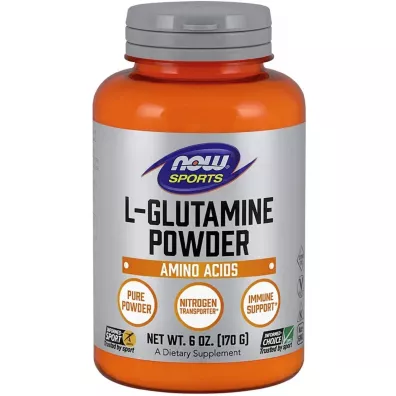 Now Foods L-Glutamine Powder -  L-glutamina 500 mg suplement diety 170 g