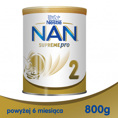 Nestle Nan Supreme Pro 2 HM-O Mleko następne dla niemowląt po 6 miesiącu 800 g
