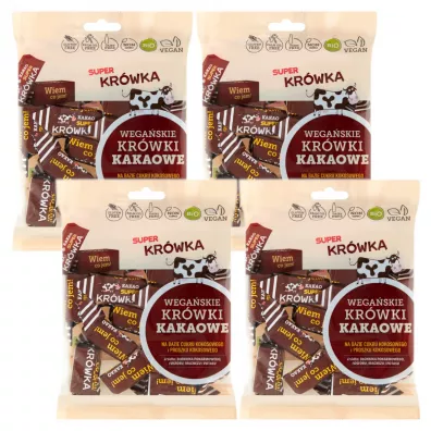 Super Kr�wka Kr�wki bezmleczne kakaowe Zestaw 4 x 150 g Bio