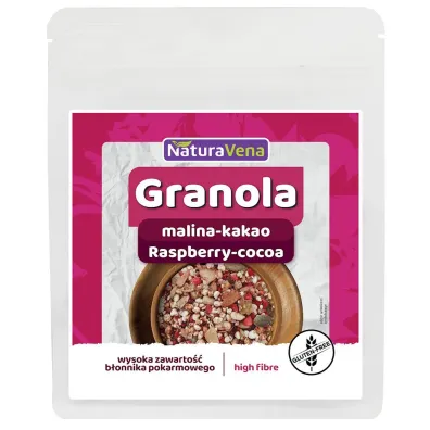 NaturaVena Granola malina-kakao bezglutenowa 200 g