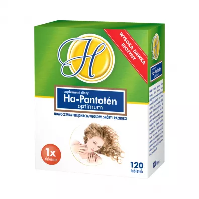 Ha-Pantoten Optimum w�osy sk�ra i paznokcie suplement diety 120 tab.