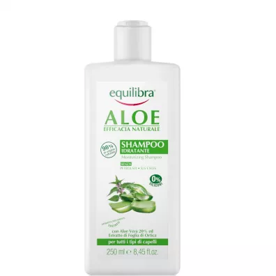 Equilibra Aloe Moisturizing Shampoo nawilajcy szampon aloesowy bez SLS - rypacz 250 ml