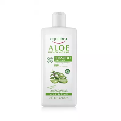 Equilibra Aloe Moisturizing Shampoo nawilajcy szampon aloesowy bez SLS - rypacz 250 ml