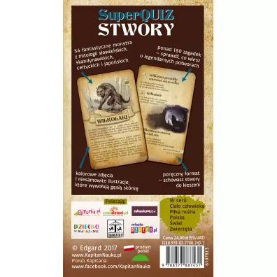 SuperQuiz. Stwory. Kapitan Nauka