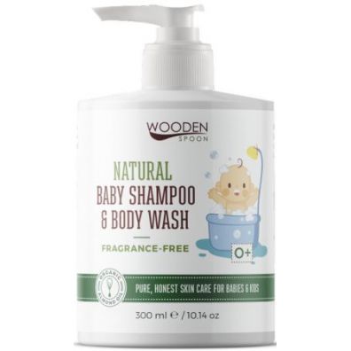 Wooden Spoon Bezzapachowy szampon i pyn do mycia dzieci i niemowlt 300 ml