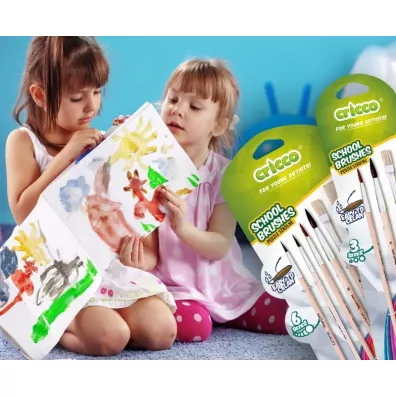 Cricco P�dzelki szkolne drewniane 3 szt.