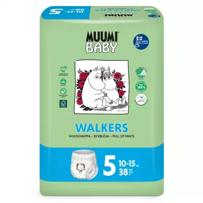 Muumi Baby Pieluchomajtki ekologiczne 5 (10-15 kg) 38 szt.