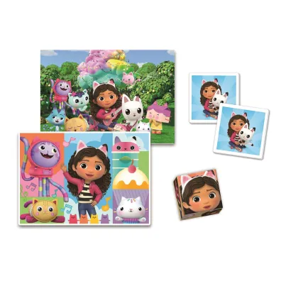 Puzzle 4w1 (30+48 el.) Edukit Koci Domek Gabi Clementoni