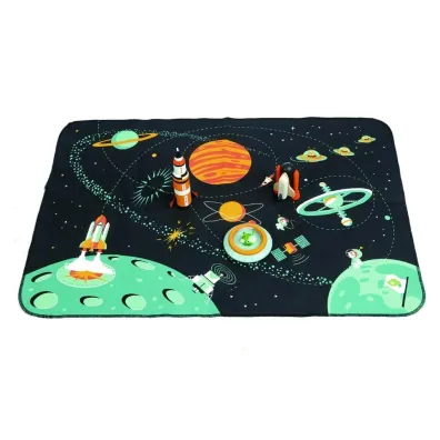 Mata z drewnianymi elementami Przygoda w Kosmosie Tender Leaf Toys