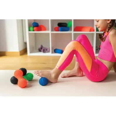 Tullo Fizjo Spiky Massage Wa�ek do masa�u duoball zielony 15,5 cm