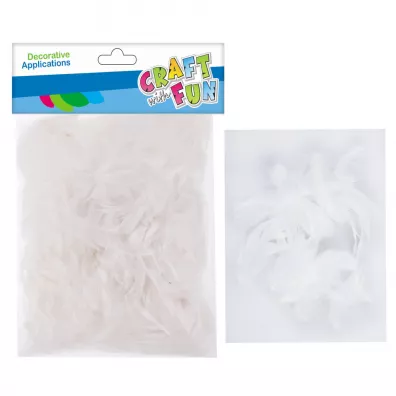 Craft with Fun Pi�rka dekoracyjne bia�e 20-30 cm, 16g