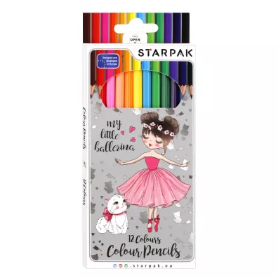 Starpak Kredki o��wkowe Balerina 490900 12 szt.