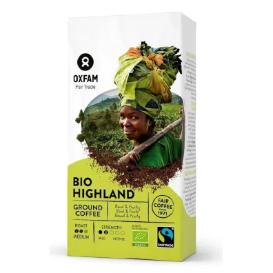 Oxfam Fair Trade Kawa mielona Arabica Wysokogrska Fair Trade 250 g Bio